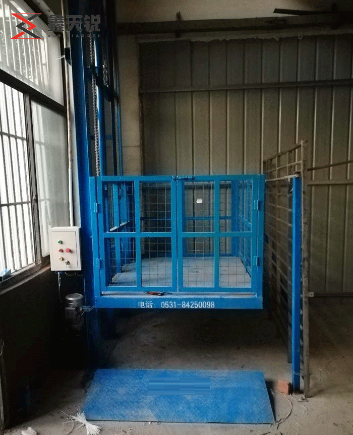 阳江单轨单缸导轨式升降机